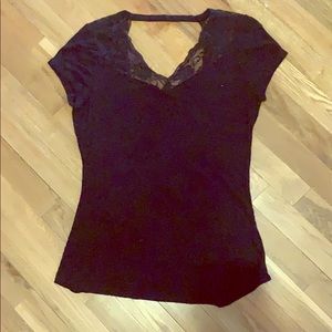 Almost famous black ribbed shirt